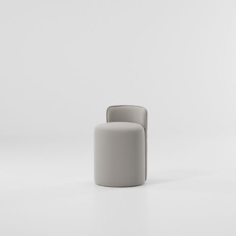 Roll Stool with backrest