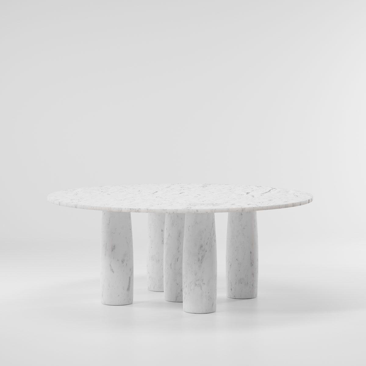 Marble dining table Ø165 / 8 Guest